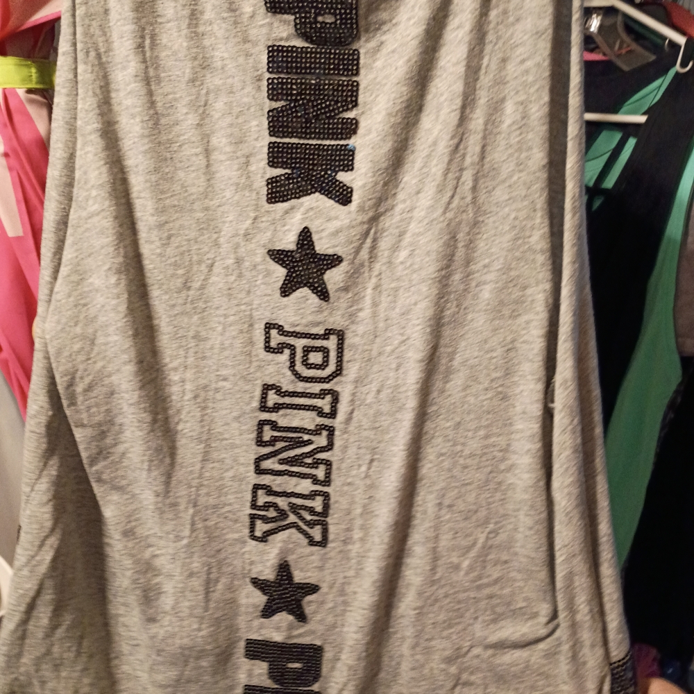 PINK Victoria's Secret Gray Tank Top